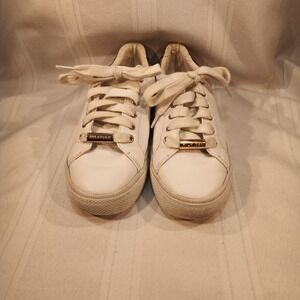 Women's Tommy Hilfiger Signature Sneaker Size 5.5 M – White/Logo Panel